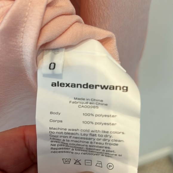 alexanderwang.t pink blouse in pink - Picture 3 of 9